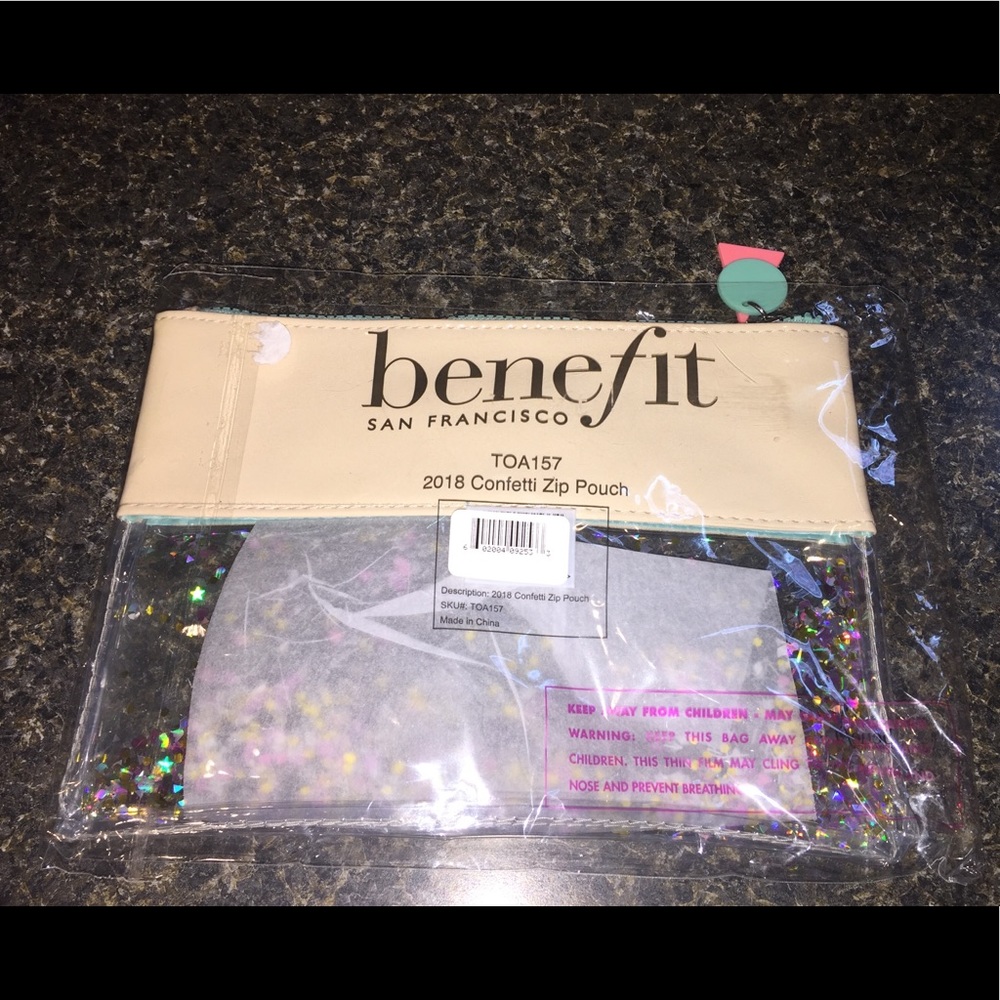 Benefit San Francisco confetti make up bag